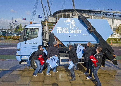 Betfair: Trash your TEVEZ shirt